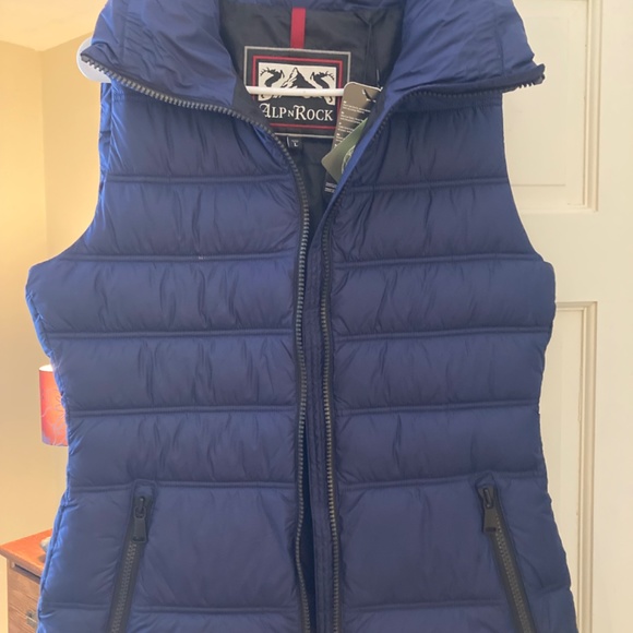 Alp N Rock Navy Blue Puffer Vest size Large - Picture 2 of 3
